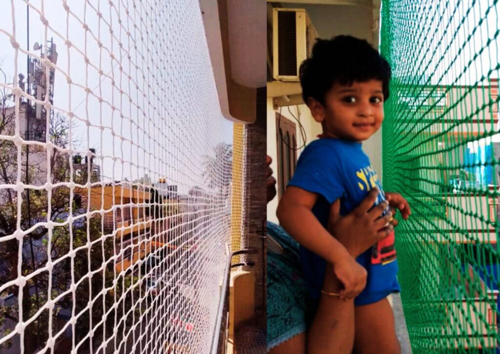 children safety nets installation