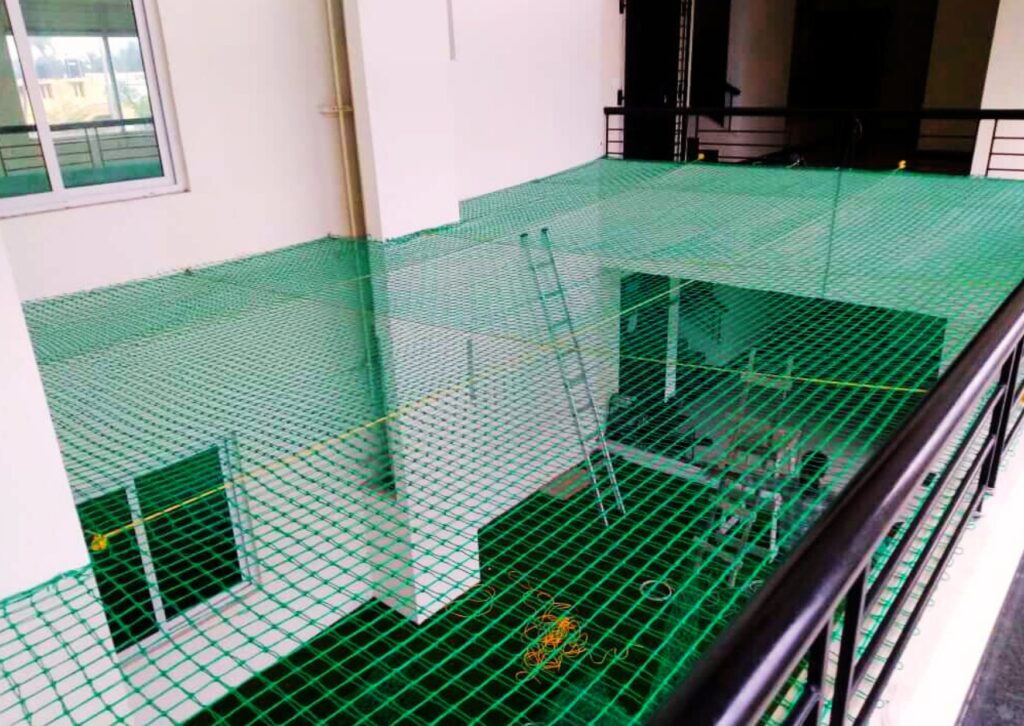 Terrace top nets and terrace safety nets for apartments Hyderabad