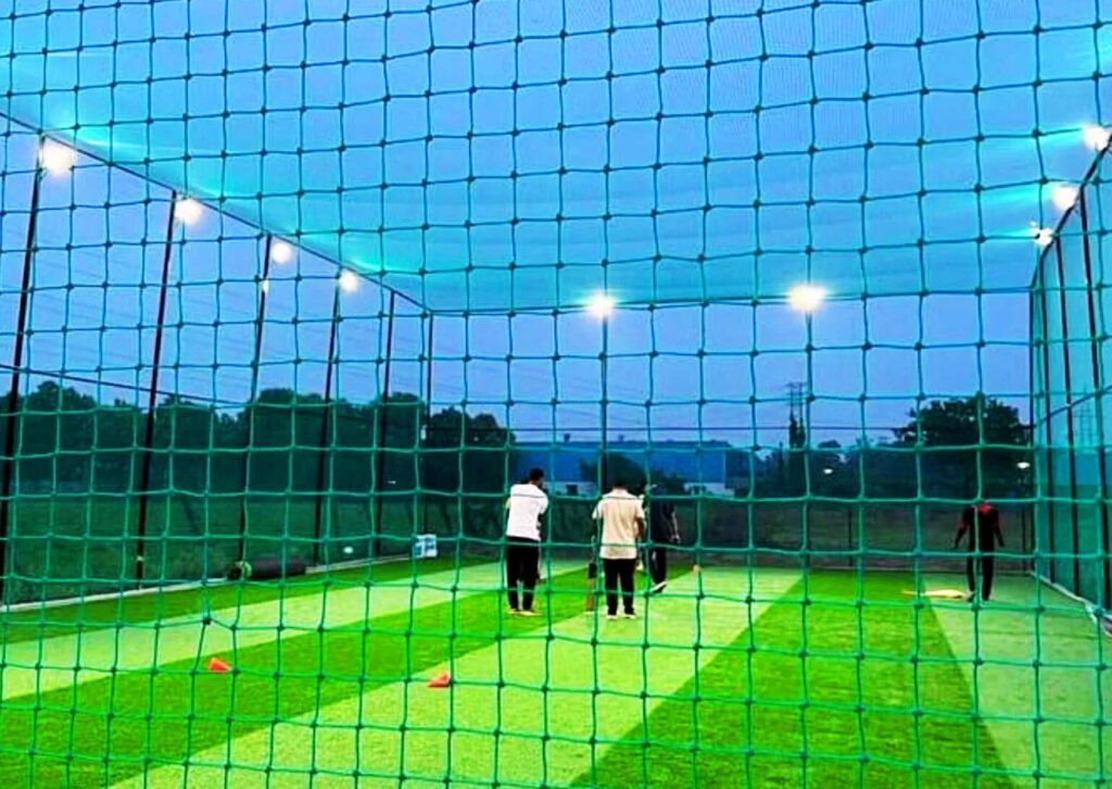 cricket practice nets installation